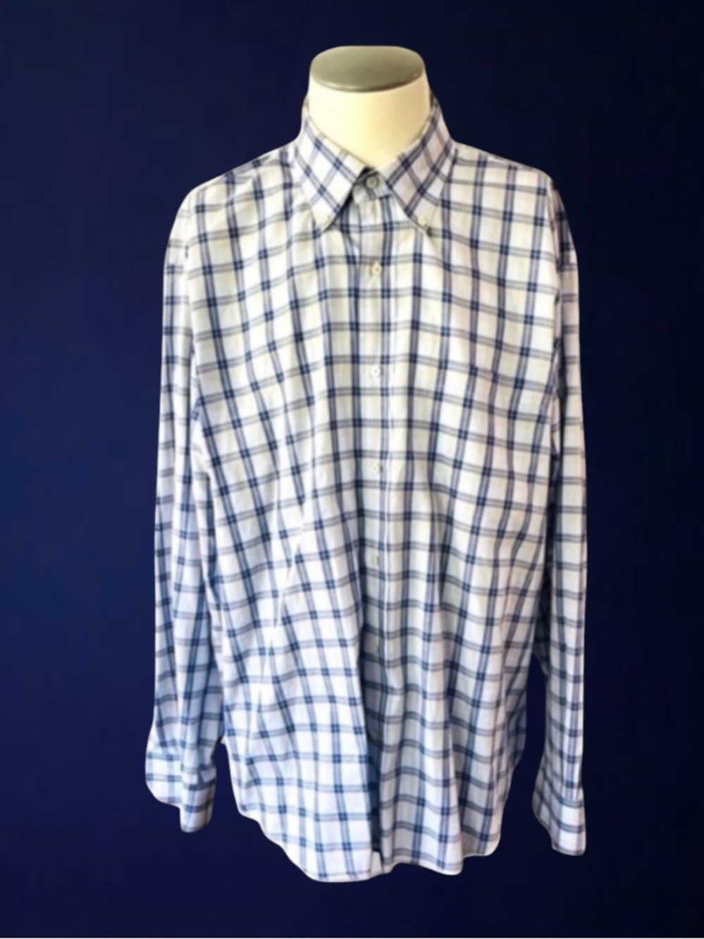 ROBERT TALBOTT CARMEL Men's Classic Cotton Check Sport Shirt
Size XL